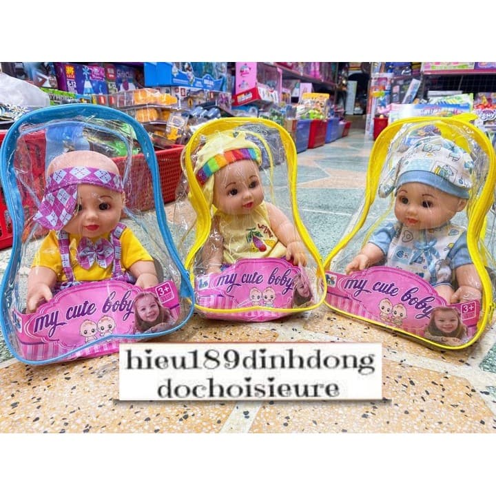 Balo đựng búp bê bé trai cực dễ thương (ảnh thật) (Shop giao hàng ngẫu nhiên tùy đợt búp bê về)