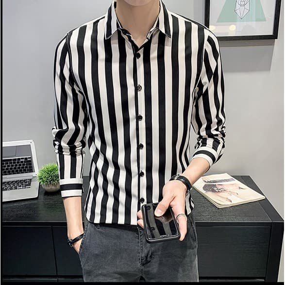 ao sơ mi nam dài tay áo sơ mi HANNH66YY