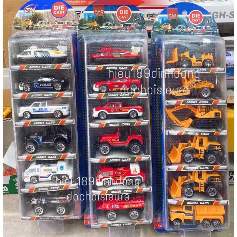 (NHẬP MÃ TOYFS99K GIảm 10%) Bộ 5 xe sắt 6 chủ đề tỷ lệ 1:64 (ảnh thật) (giao mẫu ngẫu nhiên)