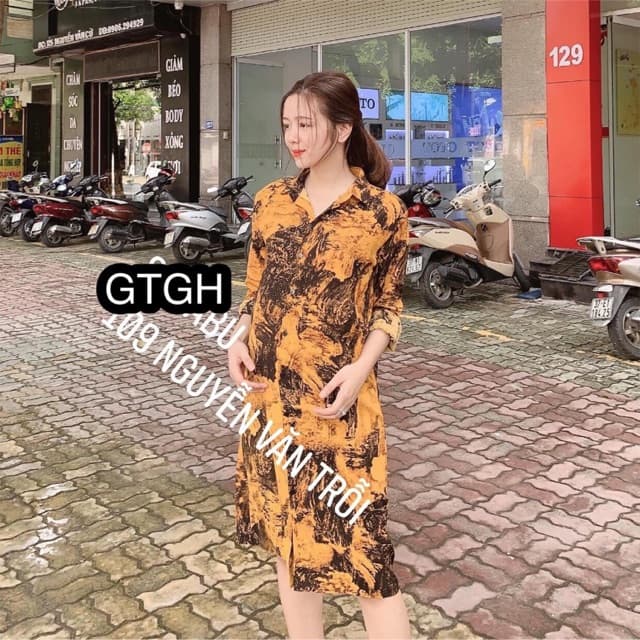 Váy suông thời trang bầu bí mặc xinh (40 70kg)