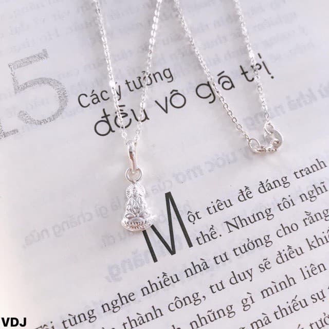 Dây chuyền mặt phật bà size nhỏ cho bé bạc ta