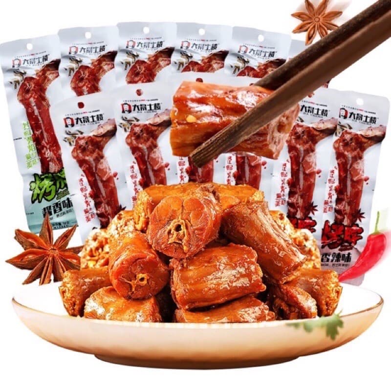 Combo 10 Cổ Vịt Cay Dài Dacheng 42gr Nhiều Vị