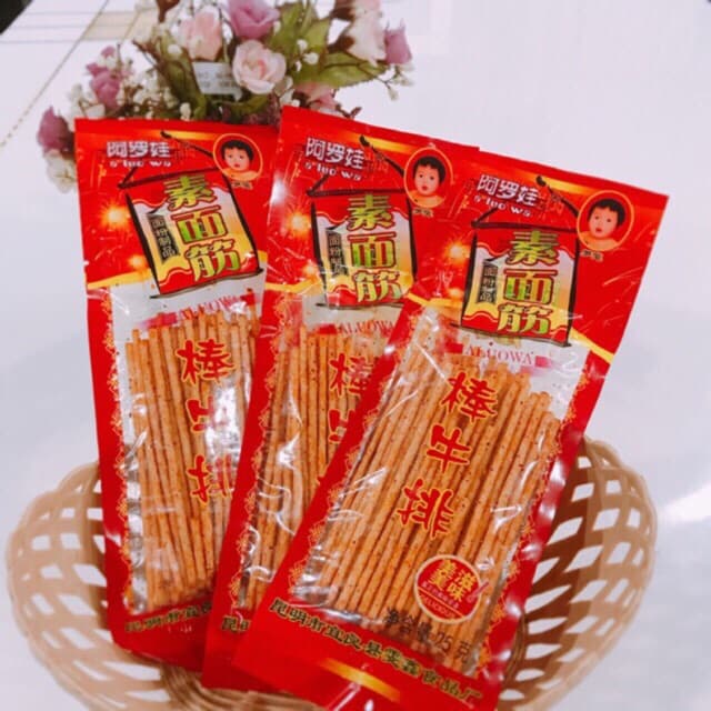 1 BỊCH 50 GÓI TĂM CAY ĐỎ SIÊU NGON (gói 14gr)
