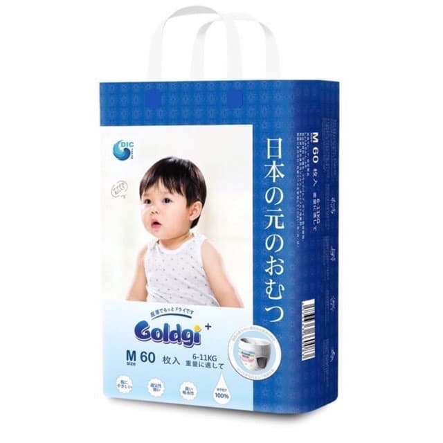 (Giá shock) Bỉm Goldgi Nội địa Nhật Dán Quần đủ size NB92 S84 M66 M60 L56 L48 XL44