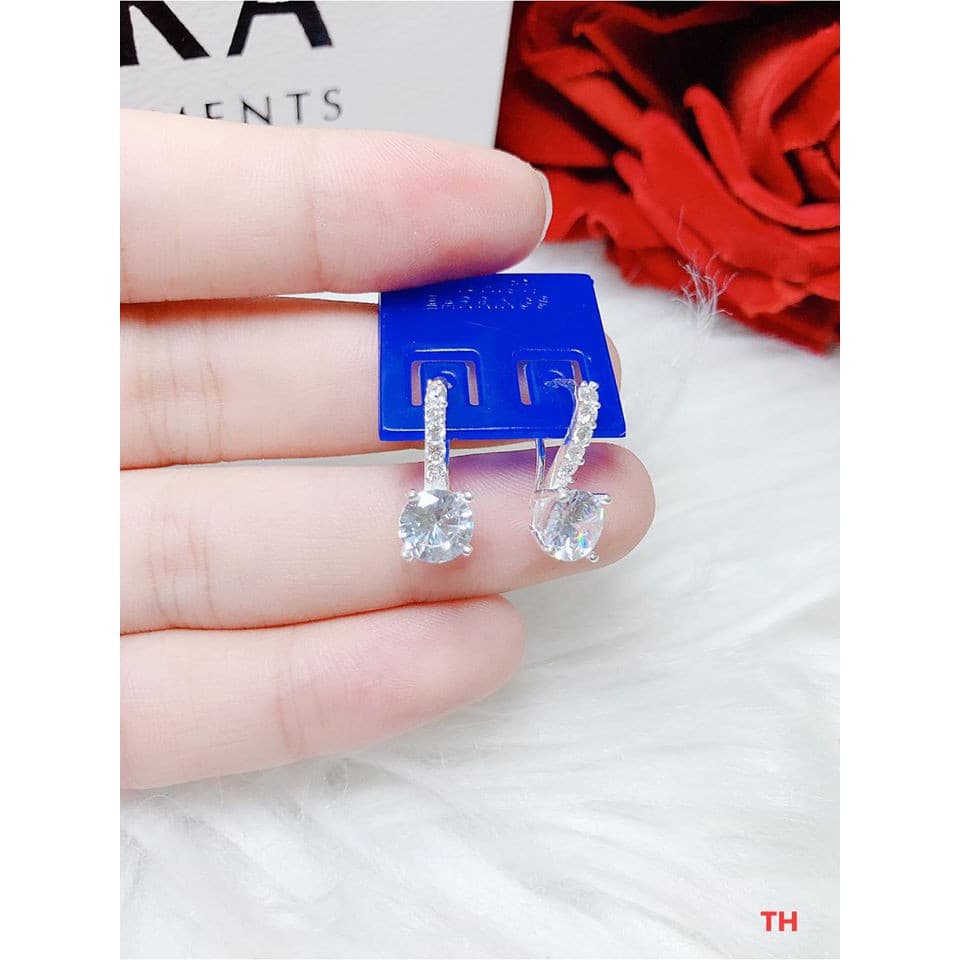 BÔNG TAI MÓC ĐÁ BẠC TA GIÁ XƯỞNG
