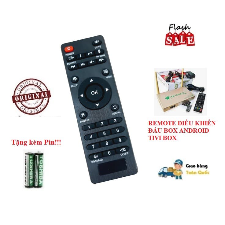 Remote Điều khiển thay thế tương thích cho đầu BOX ANDROID TIVI BOX HÀNG _MẪU 1