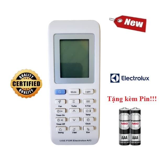 Điều khiển thay thế tương thích cho điều hòa Electrolux 2 các dòng Electrolux ESV 9000BTU 12000BTU 18000BTU Hàng tốt
