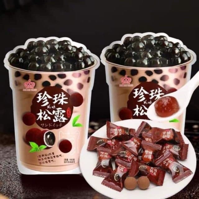COMBO 5 GÓI KẸO TRÀ SỮA TRÂN CHÂU ĐƯỜNG ĐEN (gói 120g)