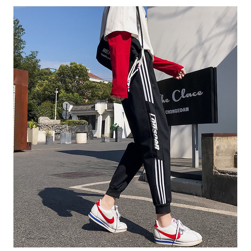 quần 2 sọc bo quần jogger nữ HANHBODOIQUA