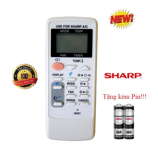 Điều khiển thay thế tương thích cho điều hòa Sharp 3 LOẠI 1&2 chiều Inverter các dòng Sharp AH X AH A AY A Hàng tốt