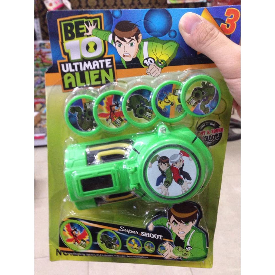 ĐƠN 99K_Đồng hồ Ben10 bắn đĩa xu xèng có nhạc có đèn