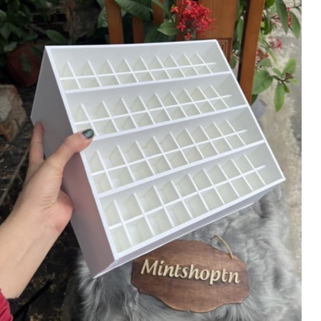 khay đựng son 80 ô phân tầng tiện dụng