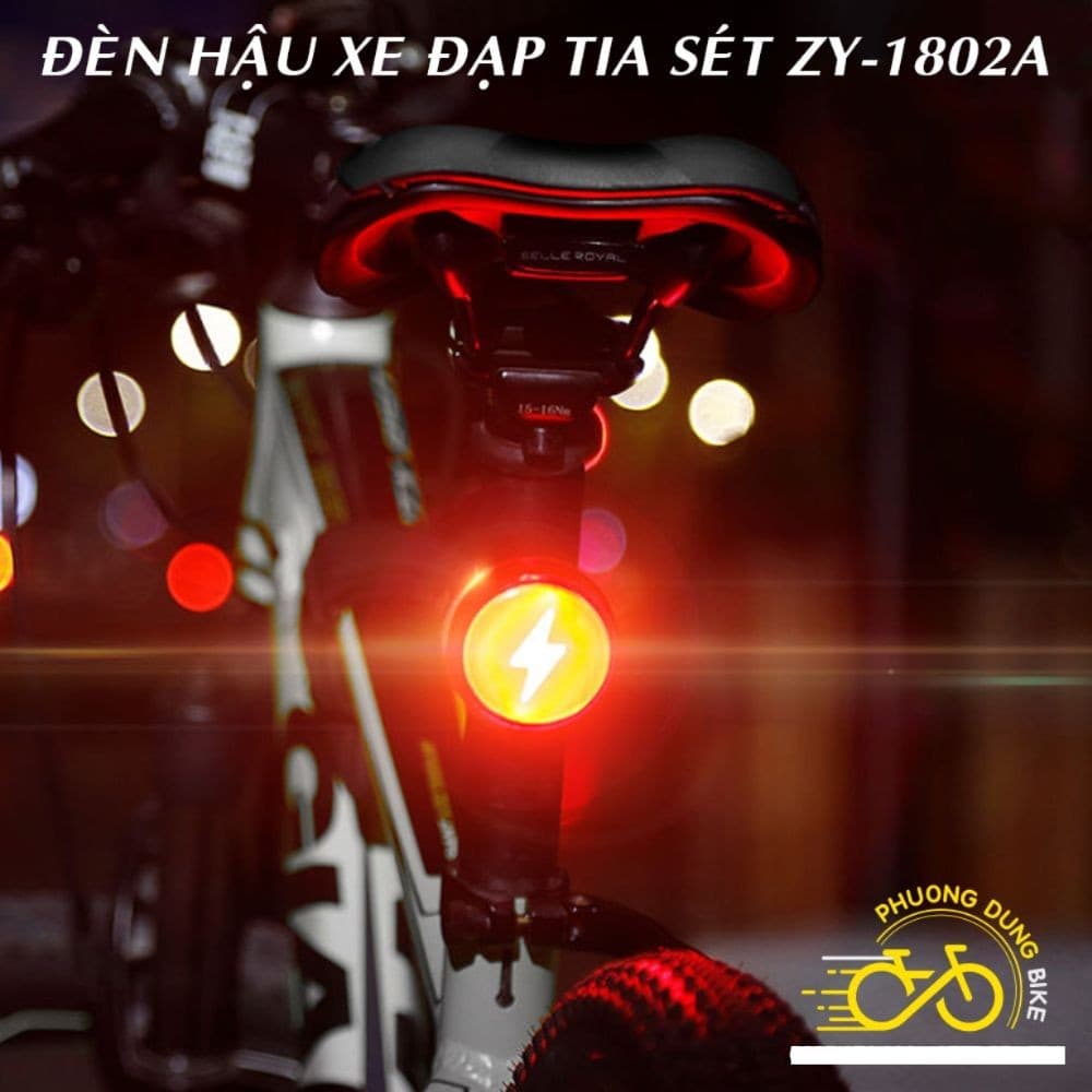 Đèn hậu led COB xe đạp Tia Sét ZY 1802A
