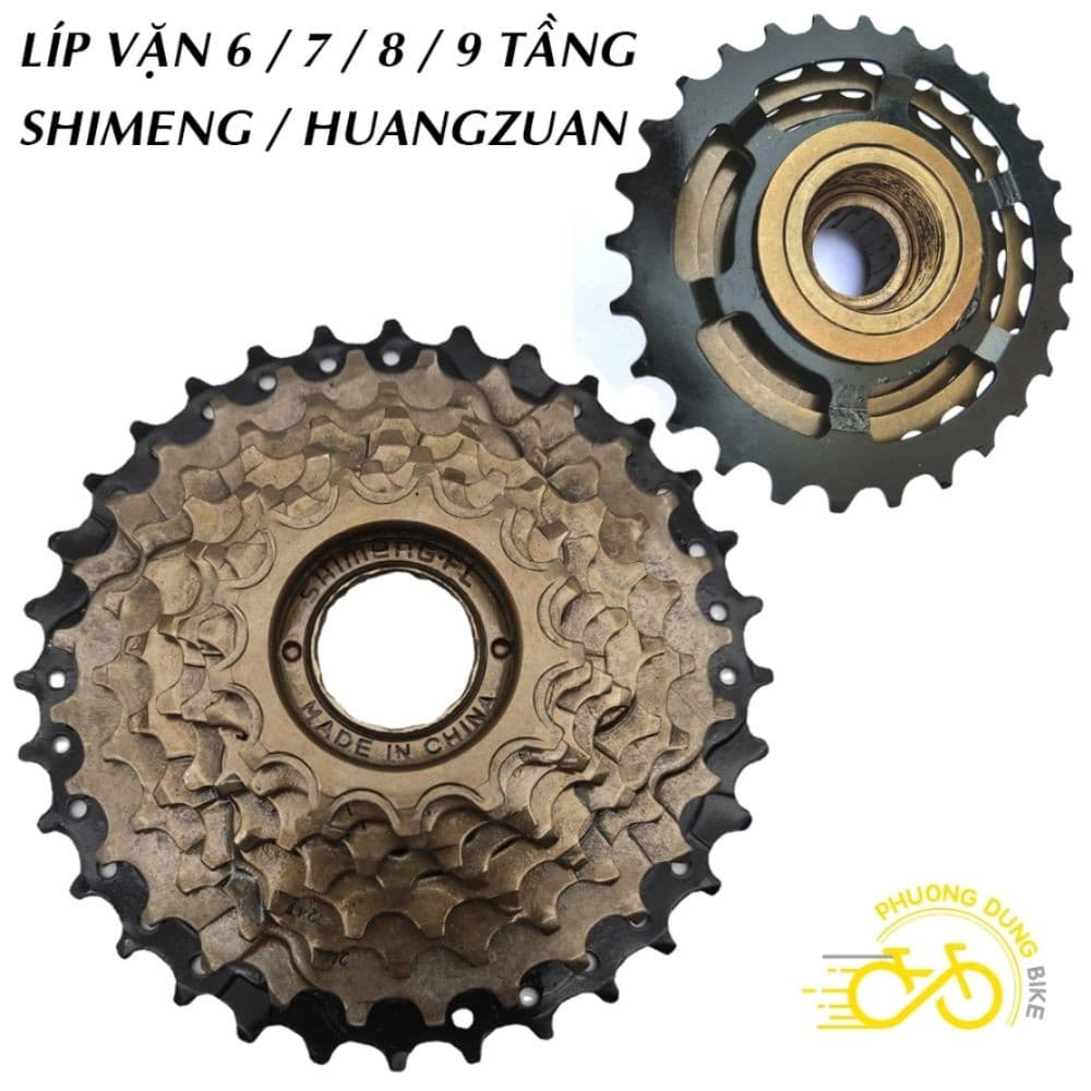 Líp vặn líp 6 7 8 9 tầng xe đạp SHIMENG HUANGZUAN
