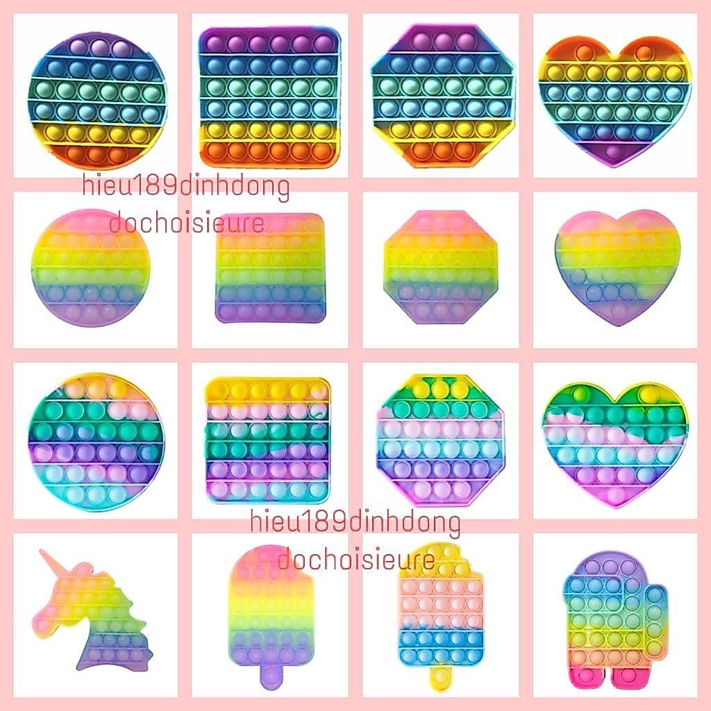 Push Pop It Fidget Toy ấn bong bóng thư giãn