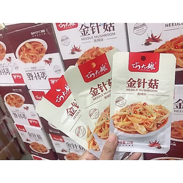 Nấm Kim Châm Sốt Cay Ăn Liền gói 22g