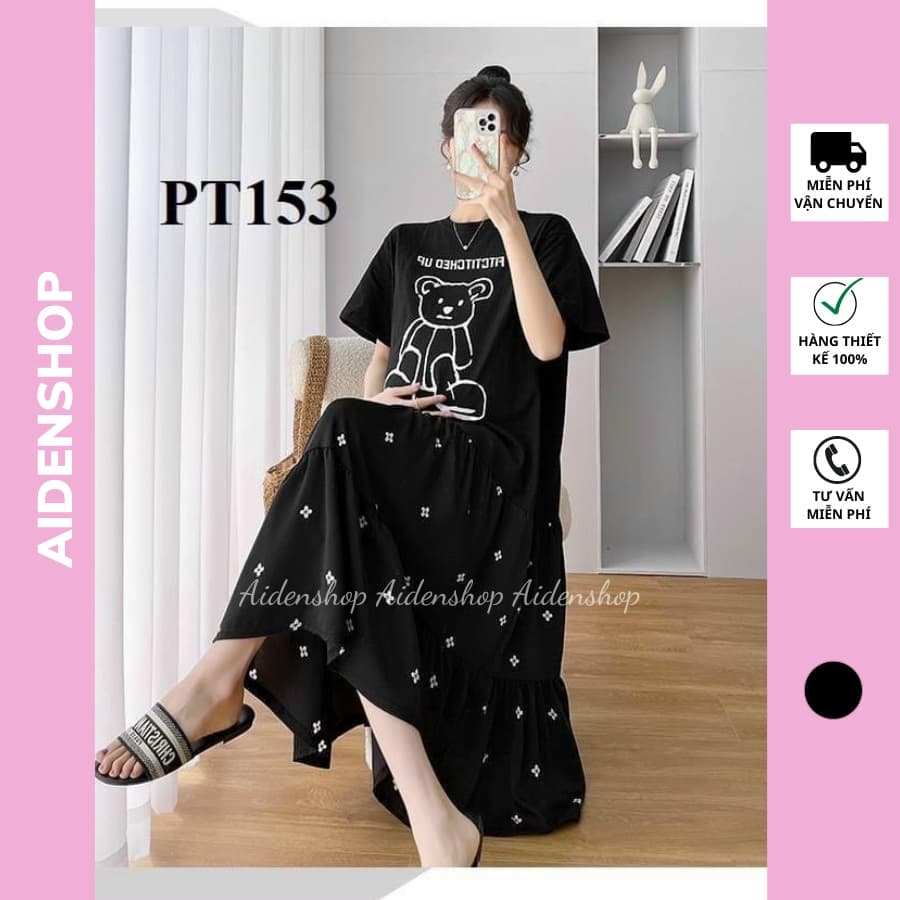 Váy bầu mùa hè thiết kế Aidenshop đầm bầu đẹp cotton