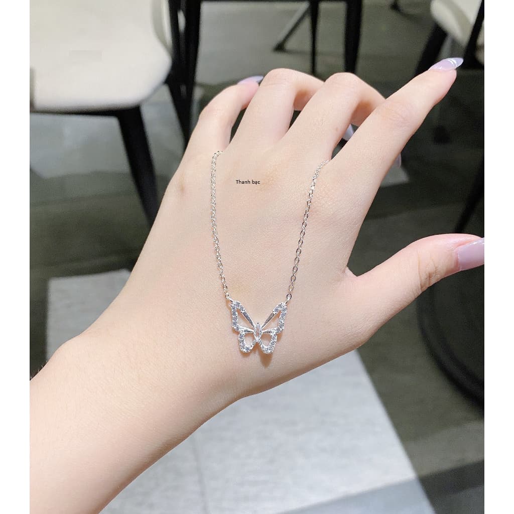 Dây chuyền nữ các tính liền mặt bạc ta xinh