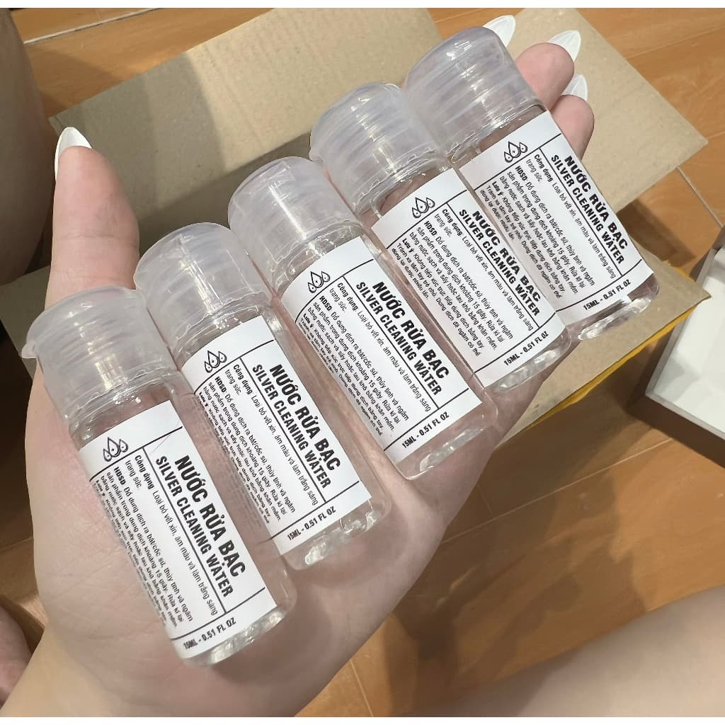 Nước rửa trang sức bạc nước rửa bạc tại nhà