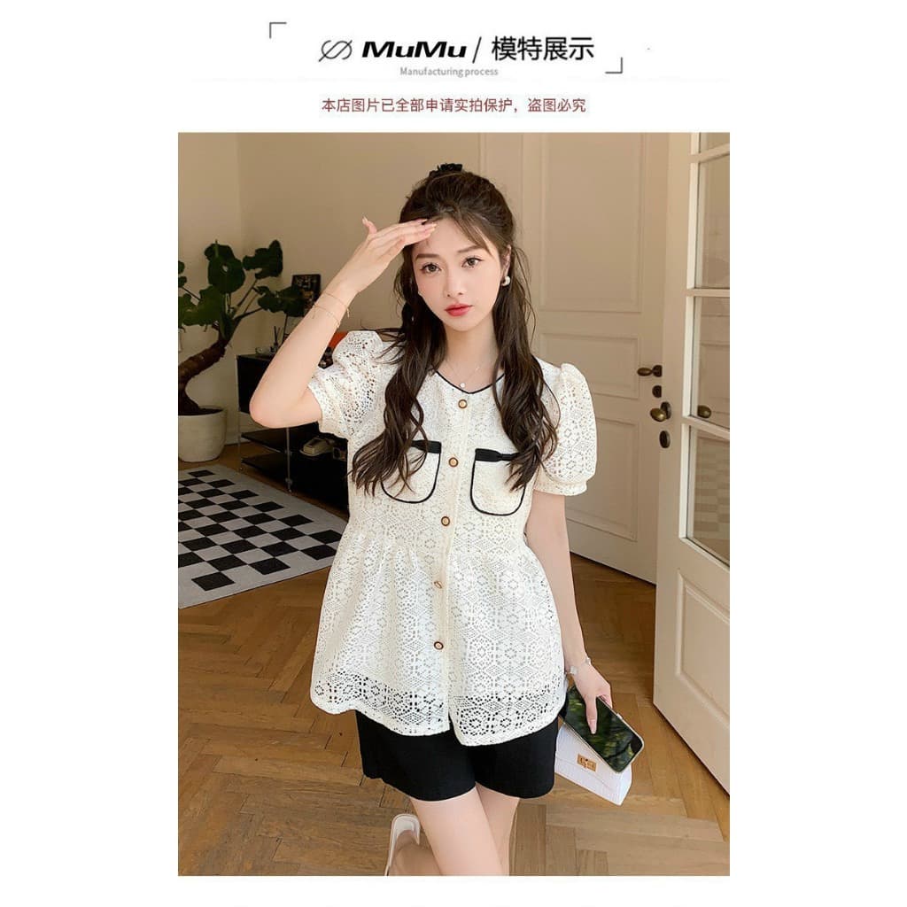 Áo sơ mi bầu công sở đẹp thời trang dáng suông xinh