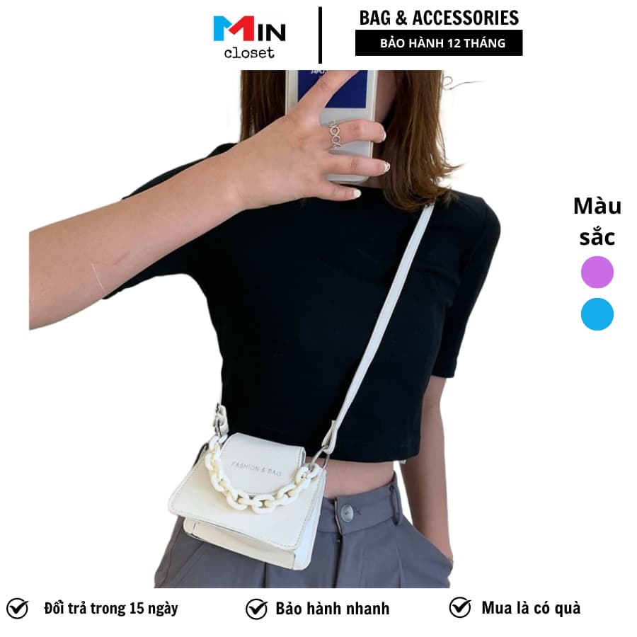 Túi đeo chéo nữ mini hàng quảng châu đi chơi đi tiệc siêu TD13