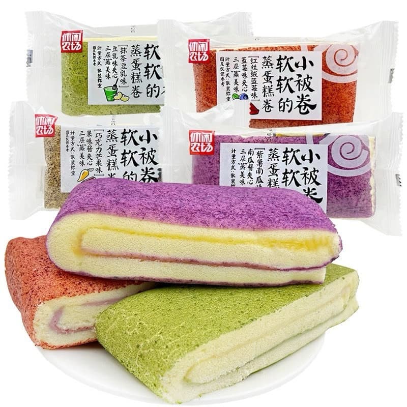 1KG BÁNH BÔNG LAN CUỘN KEM NHIỀU VỊ (13 14c)