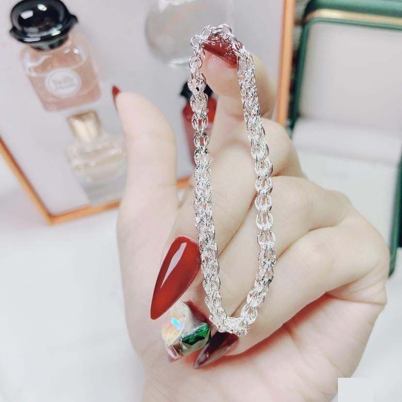 Lắc tay nữ chữ u cực xinh đẹp bạc cho nữ giá tốt