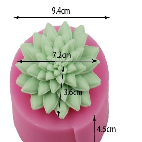Khuôn silicon sen đá to 9.5cm mã SDNT