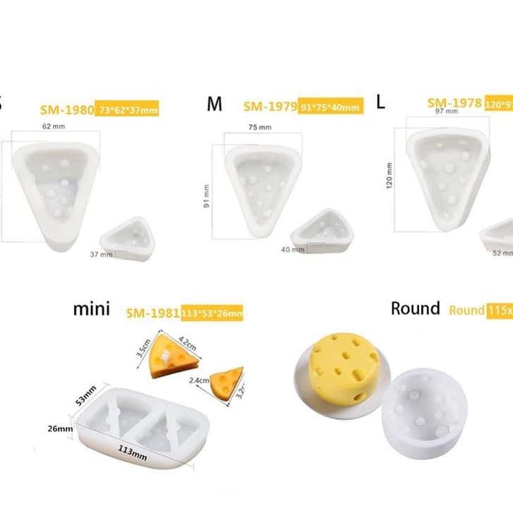 Khuôn silicon làm bánh hình phô mai
