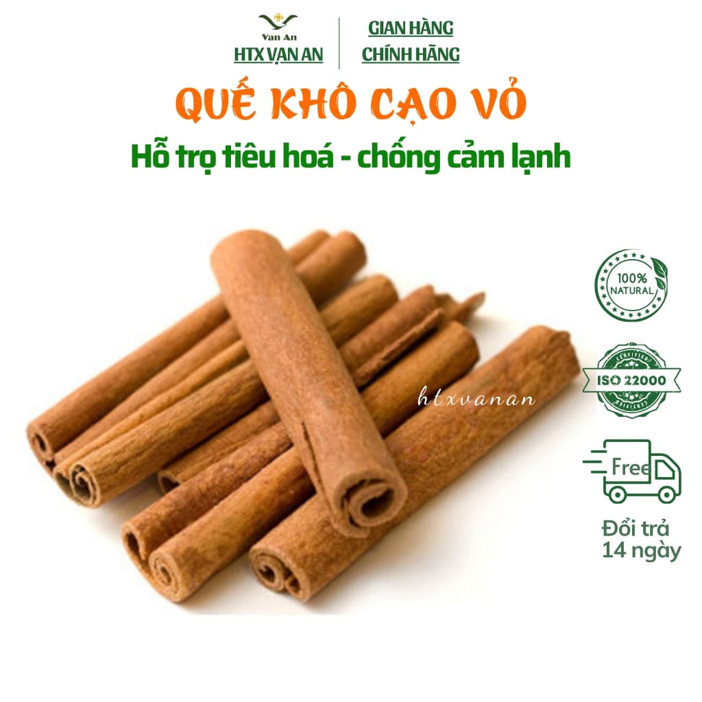 Quế khô cạo vỏ vàng đẹp Vạn An 1Kg sử dụng làm nguyên liệu nấu ăn đồ uống....