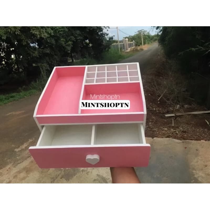 Khay trang điểm đủ màu 25cm tủ đựng mỹ phẩm hộp đựng đồ trang điểm tủ đựng đồ trang điểm đựng đồ makeup