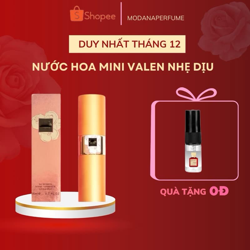 ]NƯỚC HOA MINI THỎI 20ML VALEN SỬ DỤNG ĐI HỌC TỰ NHIÊN