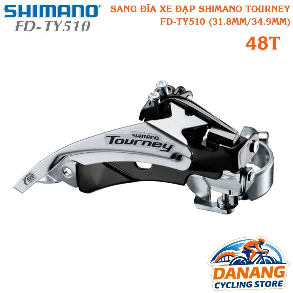 Sang Đĩa Xe Đạp SHIMANO Tourney FD TY510 Sang Đề Trước