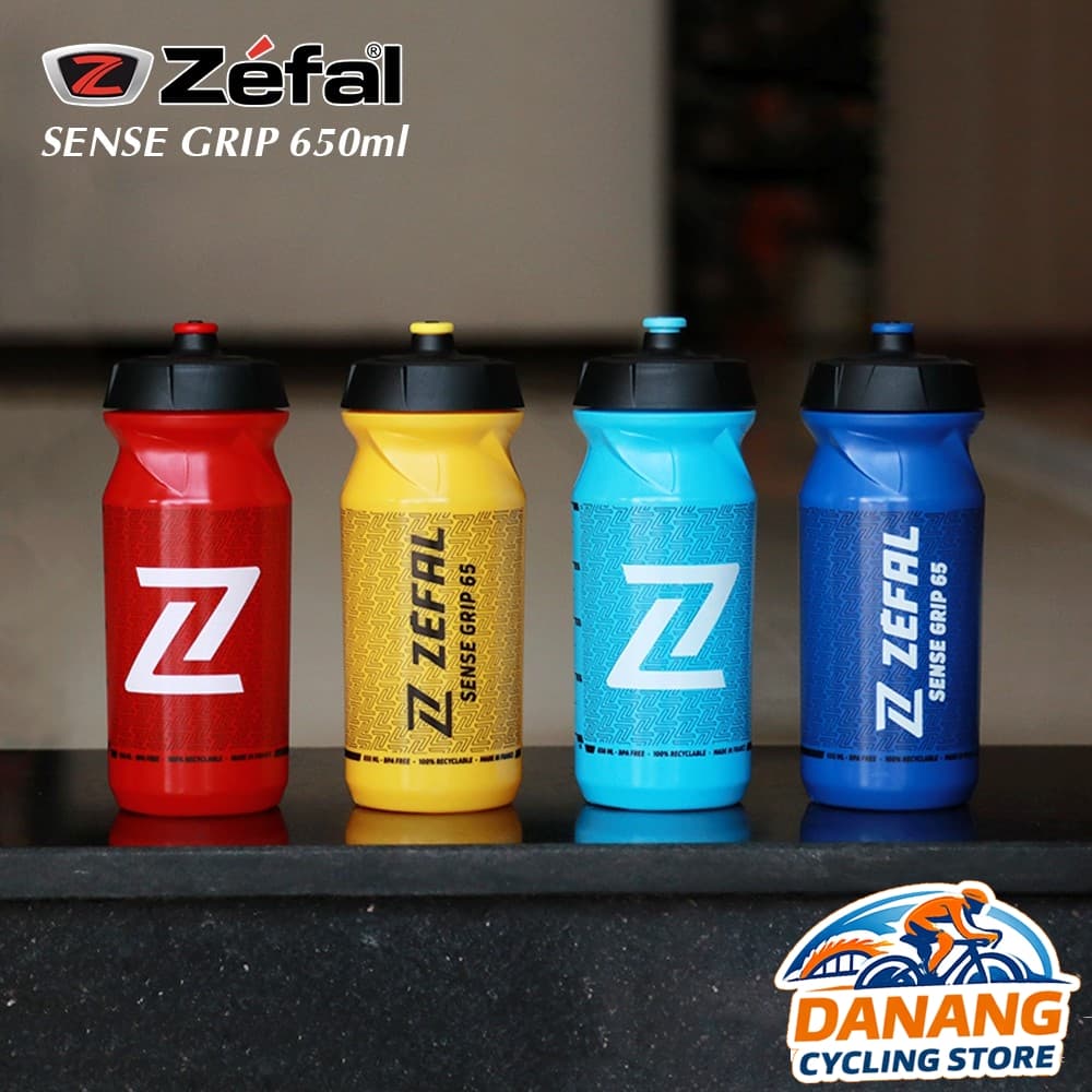 Bình Nước Xe Đạp ZEFAL Sense Grip 650ml Bóp Mềm Dễ Uống