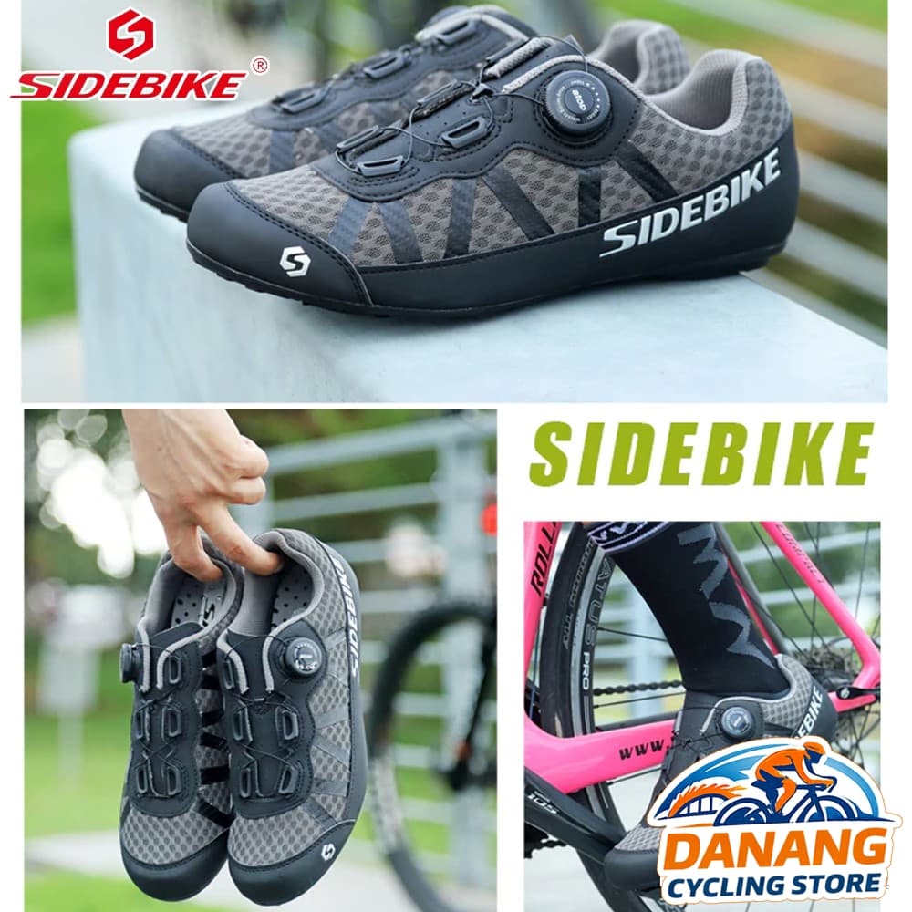 Giày Đạp Xe Thể Thao Road MTB SIDEBIKE SD 014 1 Khóa Vặn (Giày Không Can)