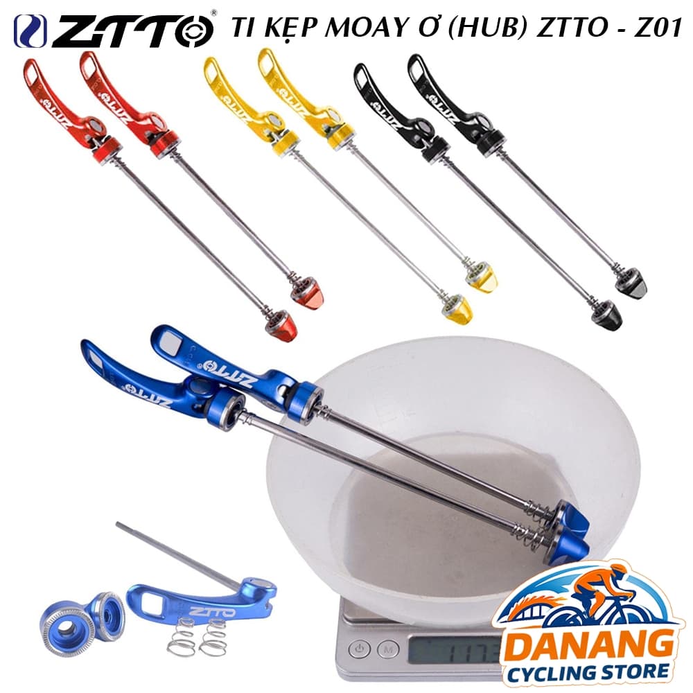 Cặp Ty Kẹp Moay Ơ Hub Xe Đạp ZiTTO Z01 Trục Kẹp Bánh Nhanh