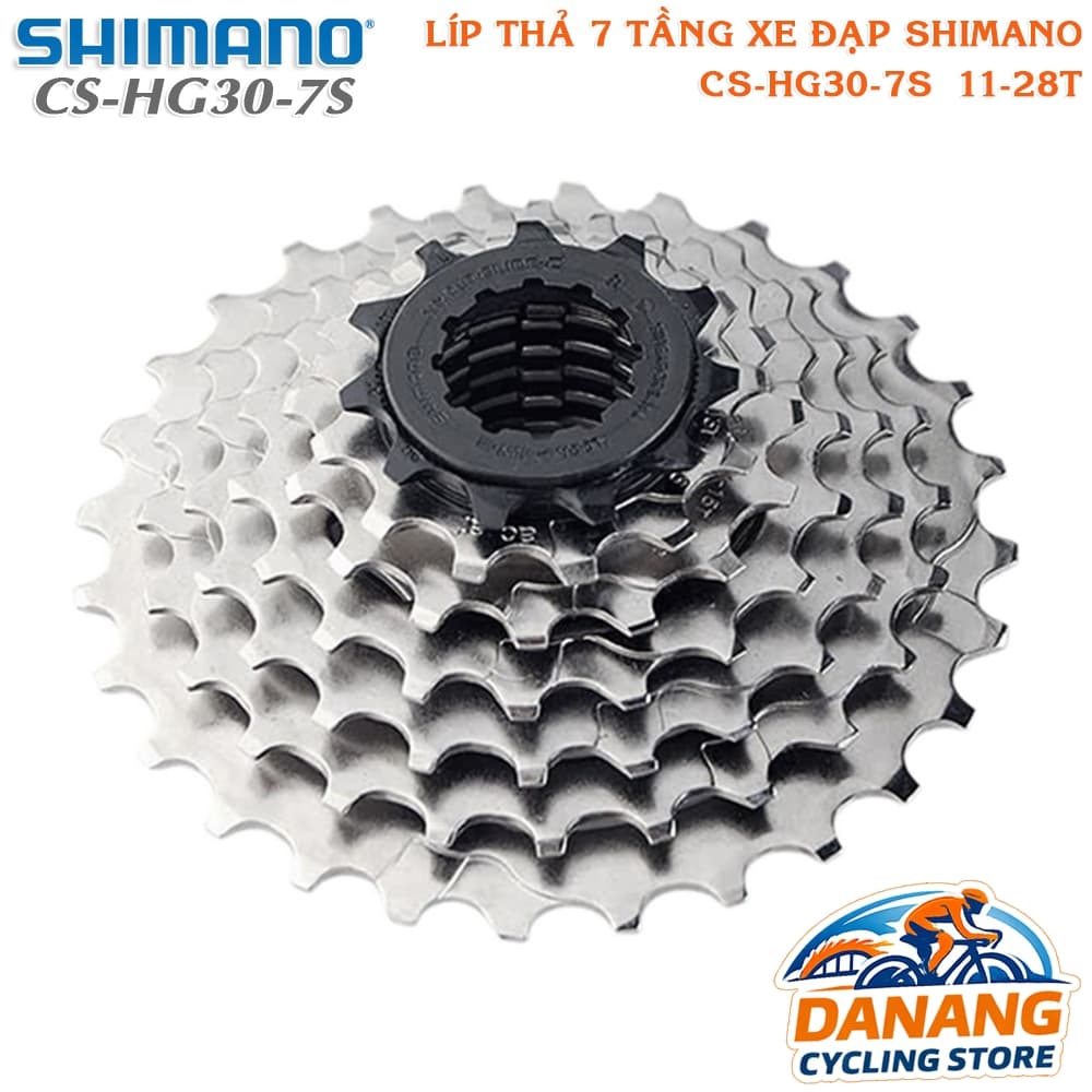 Líp Thả 7 Tầng (Cassette) Xe Đạp SHIMANO CS HG30 12 28T Không Hộp