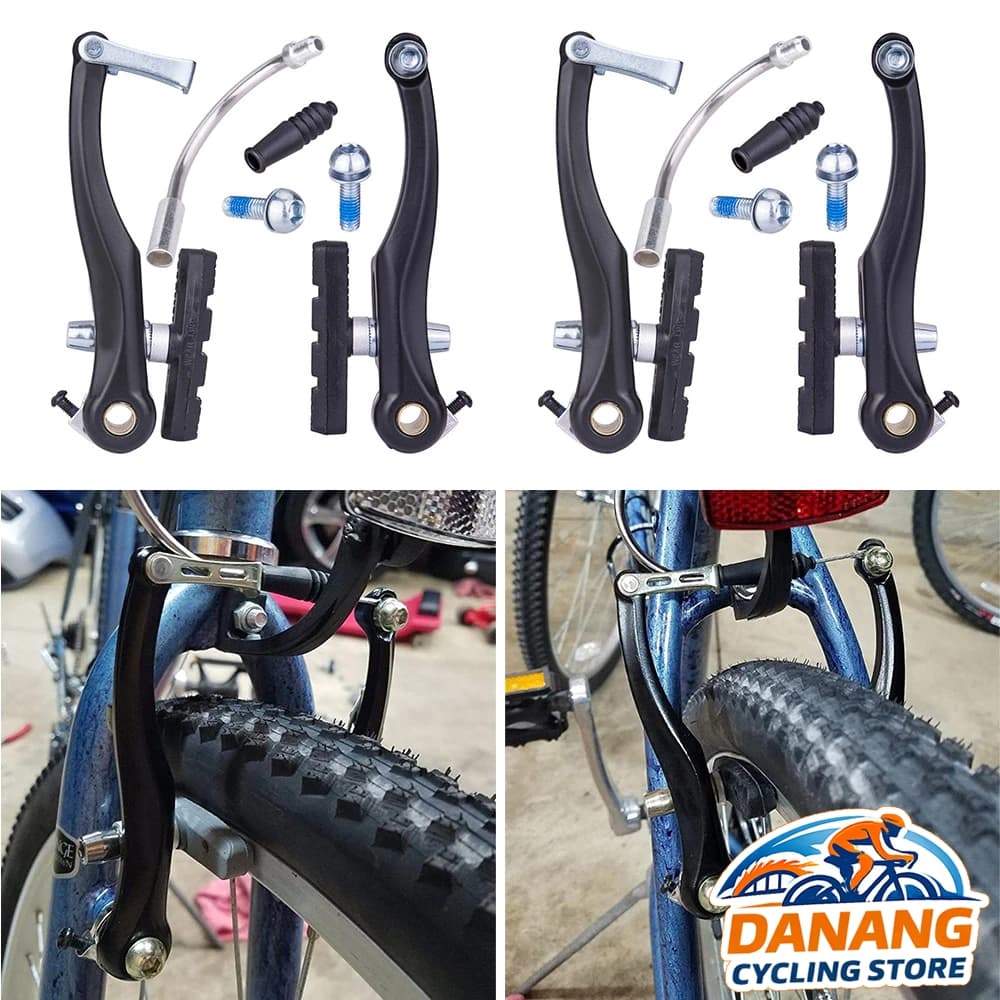 Bộ Phanh V Nhôm Xe Đạp MTB Touring Trước Sau