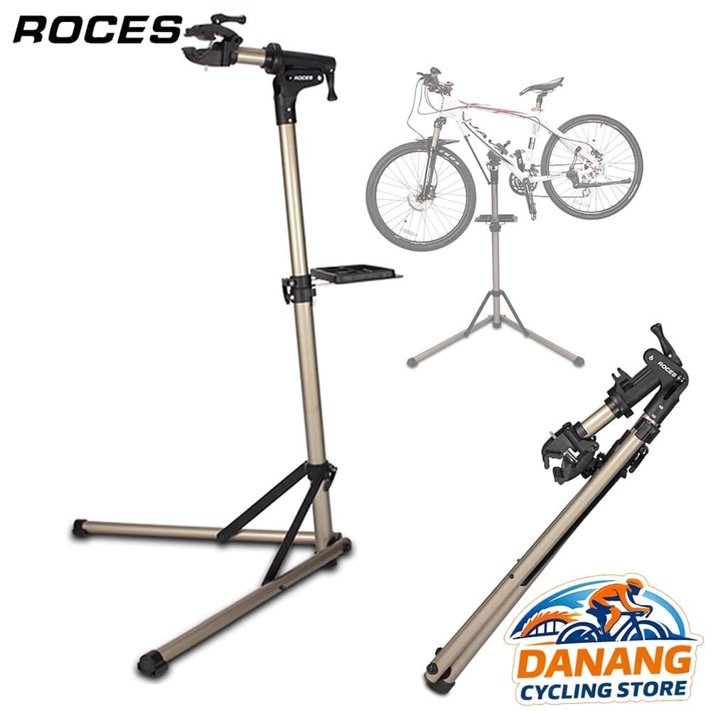 Giá Kẹp Sửa Chữa Xe Đạp Hợp Kim Nhôm ROCES RS100 Dụng Cụ Bảo Dưỡng