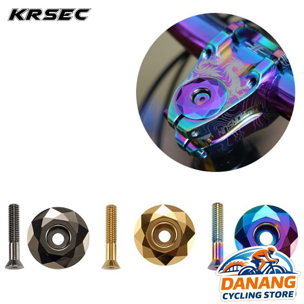 Nắp Chụp Nhôm Pô Tăng Xe Đạp KRSEC Top Cap Nhôm CNC