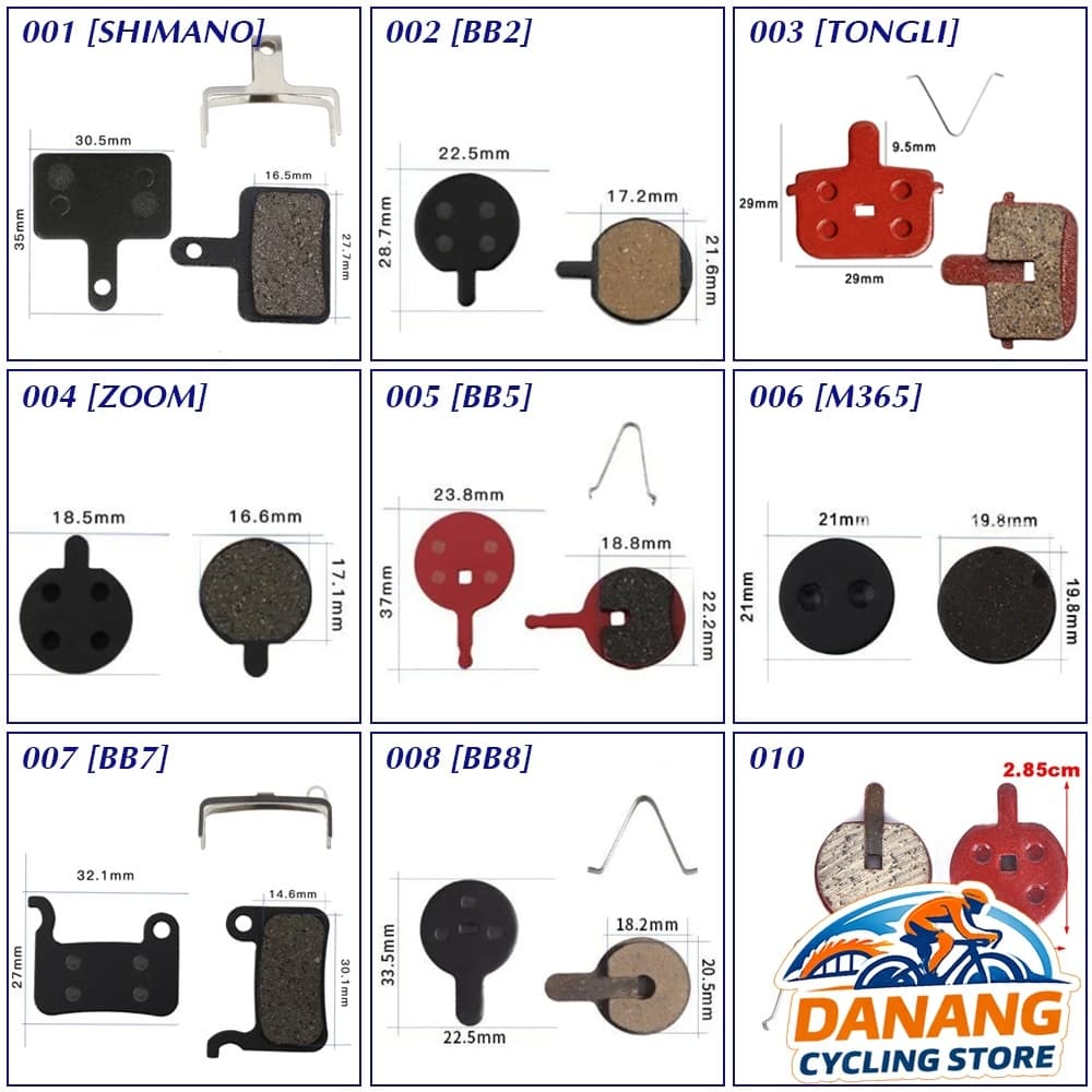 Má Phanh Bố Thắng Đĩa Xe Đạp BOLIDS BB2 BB5 BB7 BB8 ZOOM M365 Shimano