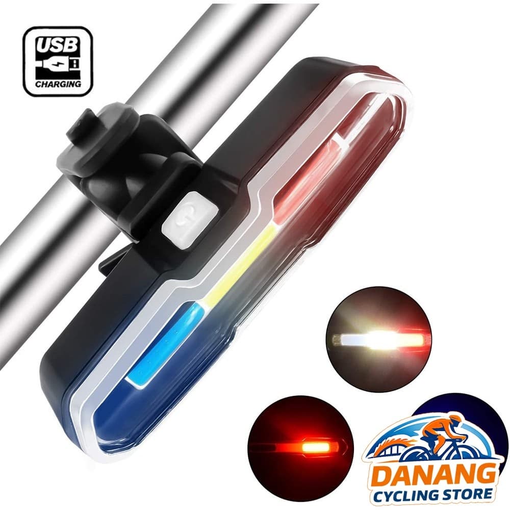 Đèn Hậu Xe Đạp AQY 0306 2 Màu Xanh Đỏ Trắng Đỏ 3 Màu Xanh Trắng Đỏ