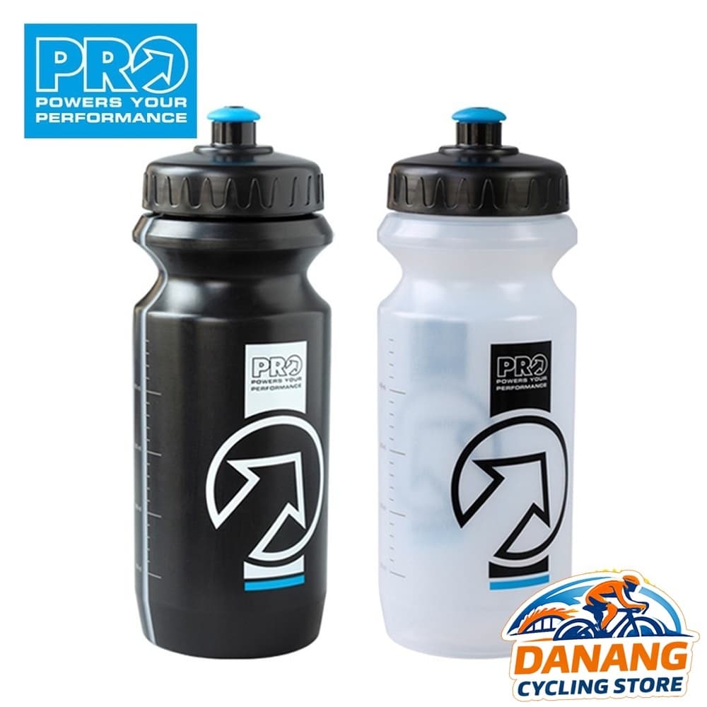 Bình Nước Xe Đạp SHIMANO PRO 600ml Nhựa Dẻo Dễ Bóp An Toàn