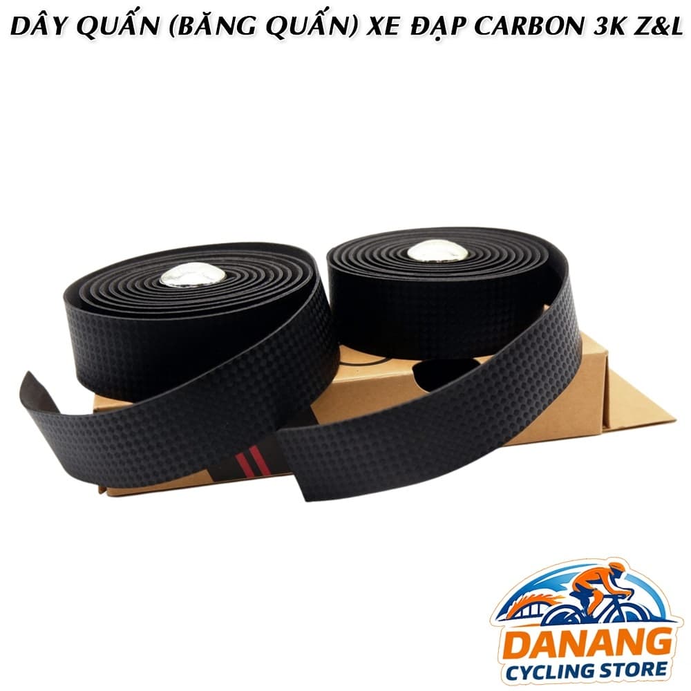 Dây Quấn (Băng Quấn) Ghi Đông Xe Đạp Vân Carbon Z&L Có Hộp Êm Tay