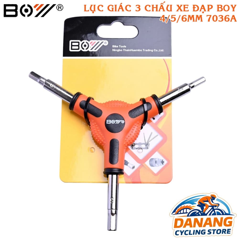 Lục Giác 3 Chấu 4 5 6mm BOY 7036A Tool Mở Ốc Xe Đạp Chuyên Dụng