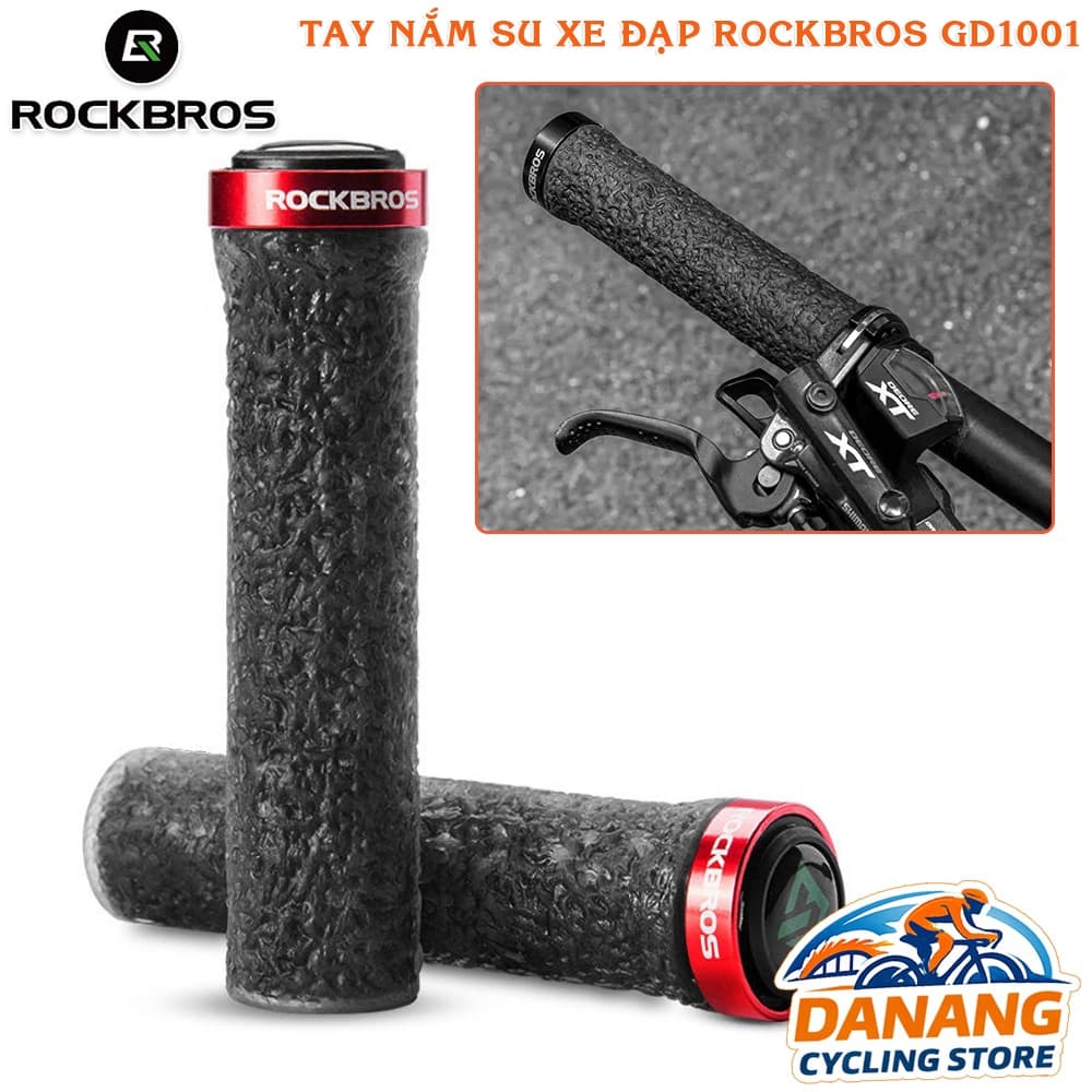 Tay Nắm Xe Đạp Cao Su ROCKBROS GD1001 Chống Trượt Êm Tay