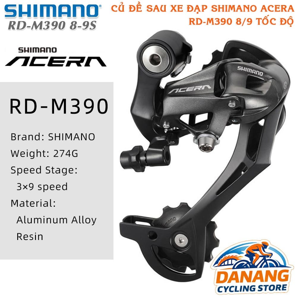 Củ Đề Sau Xe Đạp SHIMANO Acera RD M390 8 9 Tốc Độ