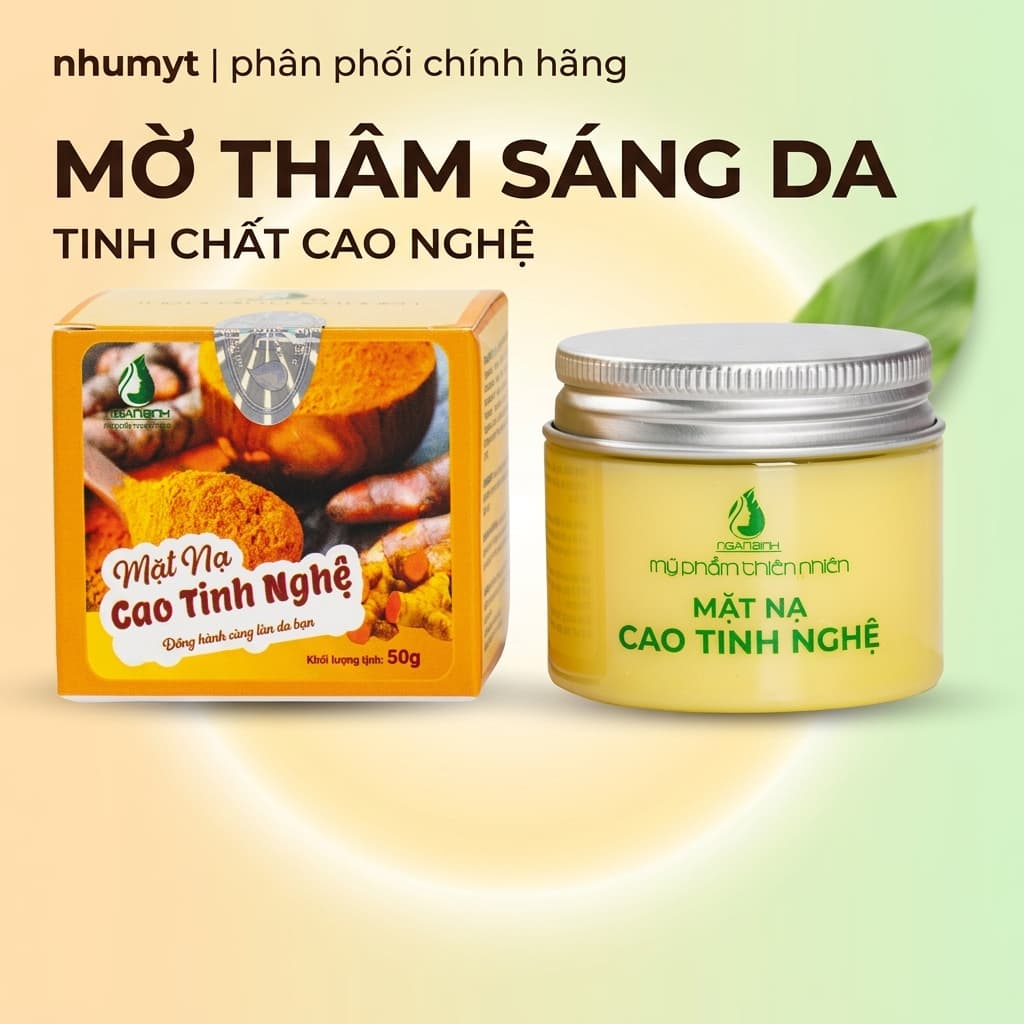 Mặt nạ ngủ CAO TINH NGHỆ Mặt nạ Cao tinh nghệ Dưỡng da Trắng hồng mờ thâm tàn nhang se lỗ chân lông