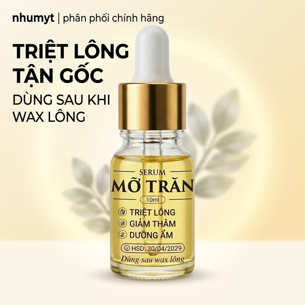 Mỡ Trăn Nguyên Chất Dạng Serum 10ml Hỗ Trợ Làm Chậm Mọc Lông