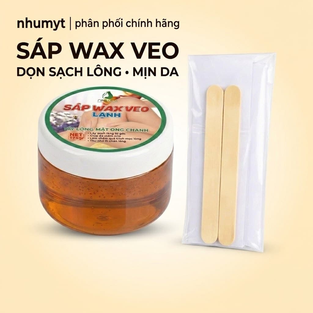 Wax Lông Lạnh Mật Ong Chanh 175g Tẩy Lông Nách Tay Chân An Toàn